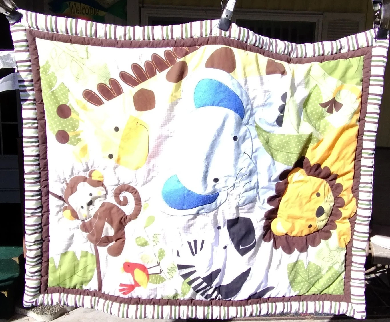 Bedtime Originals Lambs and Ivy Jungle Buddies 3 Piece Crib Bedding Set