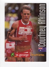 St George Bank Triathlete 1998. Courtney Atkinson Running, Australia