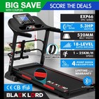 BLACK LORD Treadmill Electric Auto Incline Running Machine Home Gym Fitness