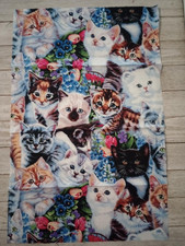 cats kitty fun fabric length 17 x 11 inch new