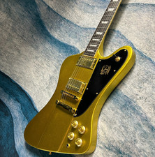 Firebird Chitarra Elettrica Metallo Colore Dorato Corpo Mogano ABR-1 Bridge