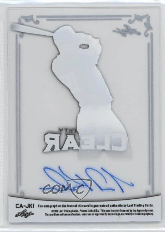 2018 Leaf Trinity Clear Auto Jarred Kelenic #CA-JK1 Auto - Image 2 of 2