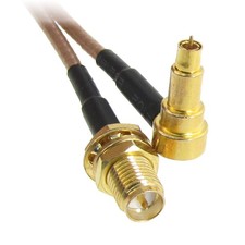 CRC9 Male to RP-SMA Female RF Adapter Connector Coaxial Antenna Cable 12.2"
