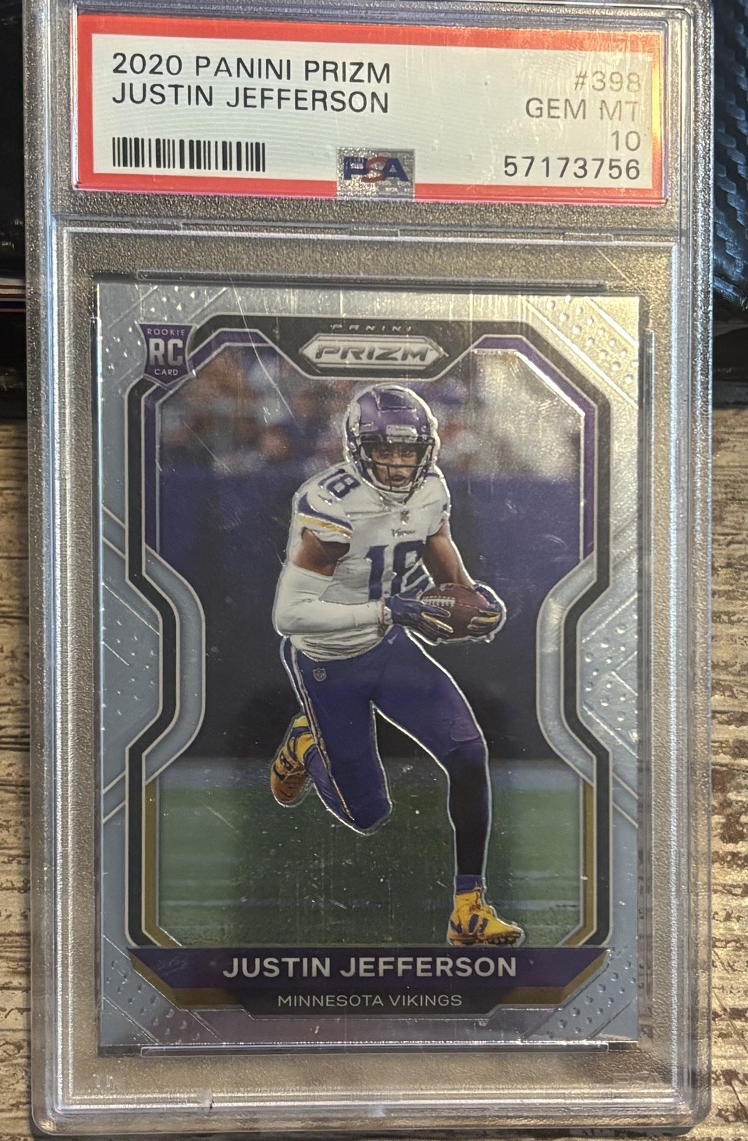 Justin Jefferson Panini Prizm #398 Base