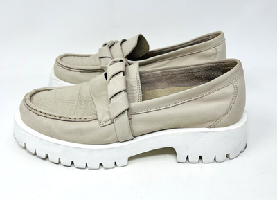 Miz Mooz Womens Loafer Shoes 9 Beige Cream Leather Vicky  display picture 3