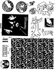 Unmounted Rubber Stamp Plate, Unmounted/Uncut Pink Rubber Stamps