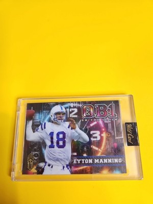 2024 WILD CARD SP QB1 HOLO TRUE 1/1 PEYTON MANNING INDIANAPOLIS COLTS ICON MINT!