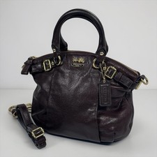 Coach Madison Mini Sophia borsa a tracolla 2 vie borsa a mano pelle marrone Y2K