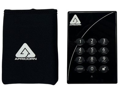 (LOT OF 4) Apricorn A25-PLe256-500 Aegis Padlock 500GB USB HDD AES Encryption
