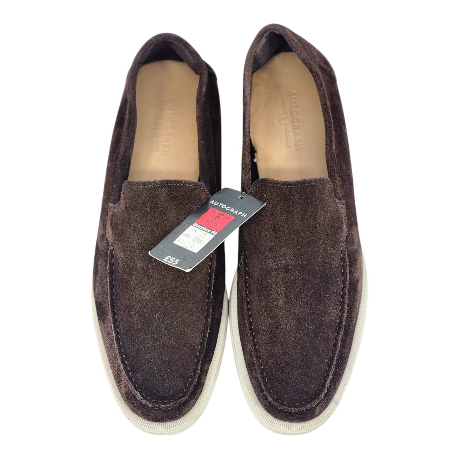 SAOLA Mocassini Autograph scamosciati suola bianca prezzo consigliato £ 55 00