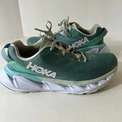 Womens Hoka One One Elevon 2 1106478/ OBWH 6.5 Green White
