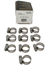 10PK IDEAL TRIDON Hose Clamp 1/2"-1 1/16" (13-27mm) Adjustable Clamps 6710661