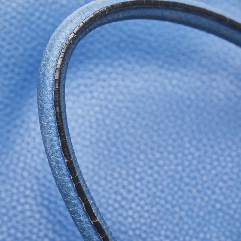 Prada Shoulder Bag Crossbody Leather Blue Women Used Authentic thumbnail 4