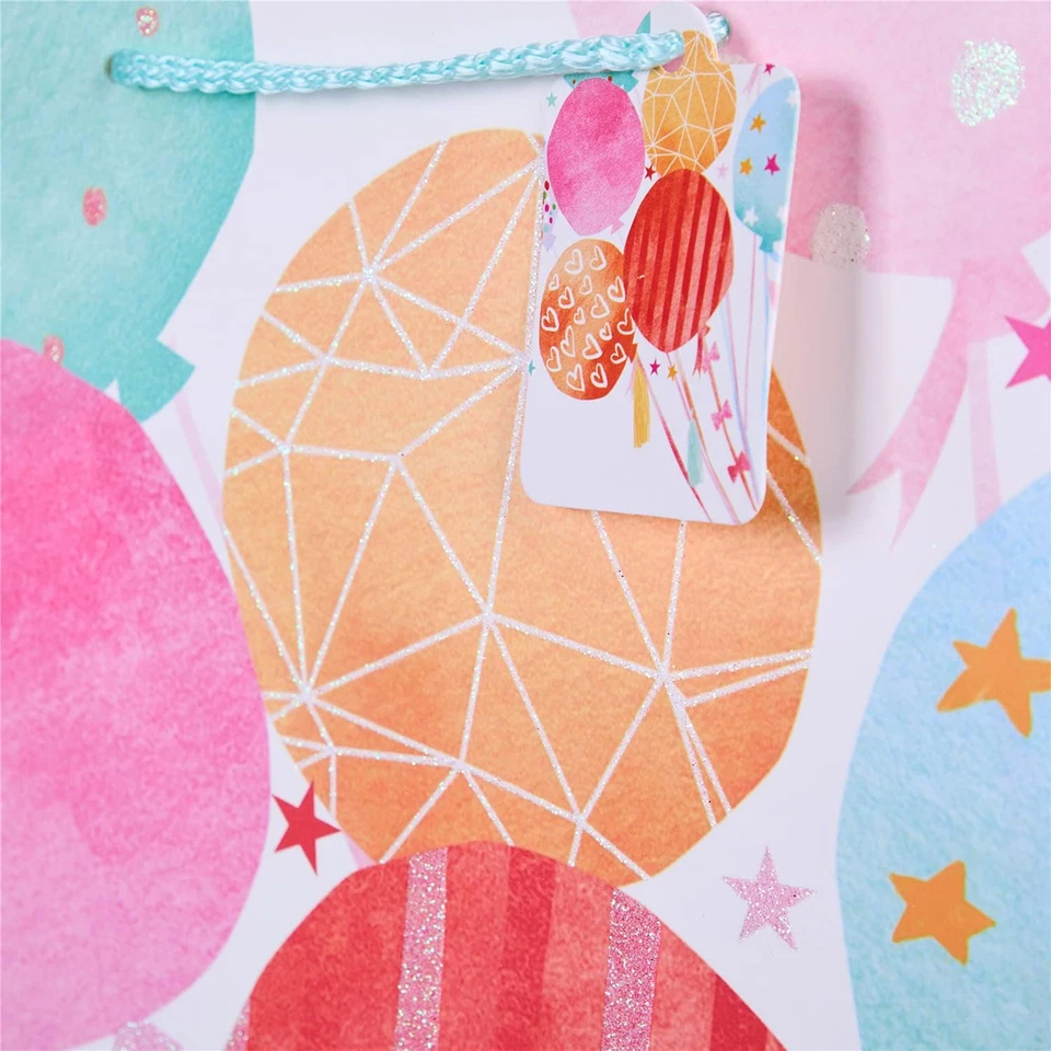 Bolsas de regalo extra grandes de 16" para fiesta de cumpleaños con papel de seda (paquete de 2, cupcakes) Foto 4 de 4