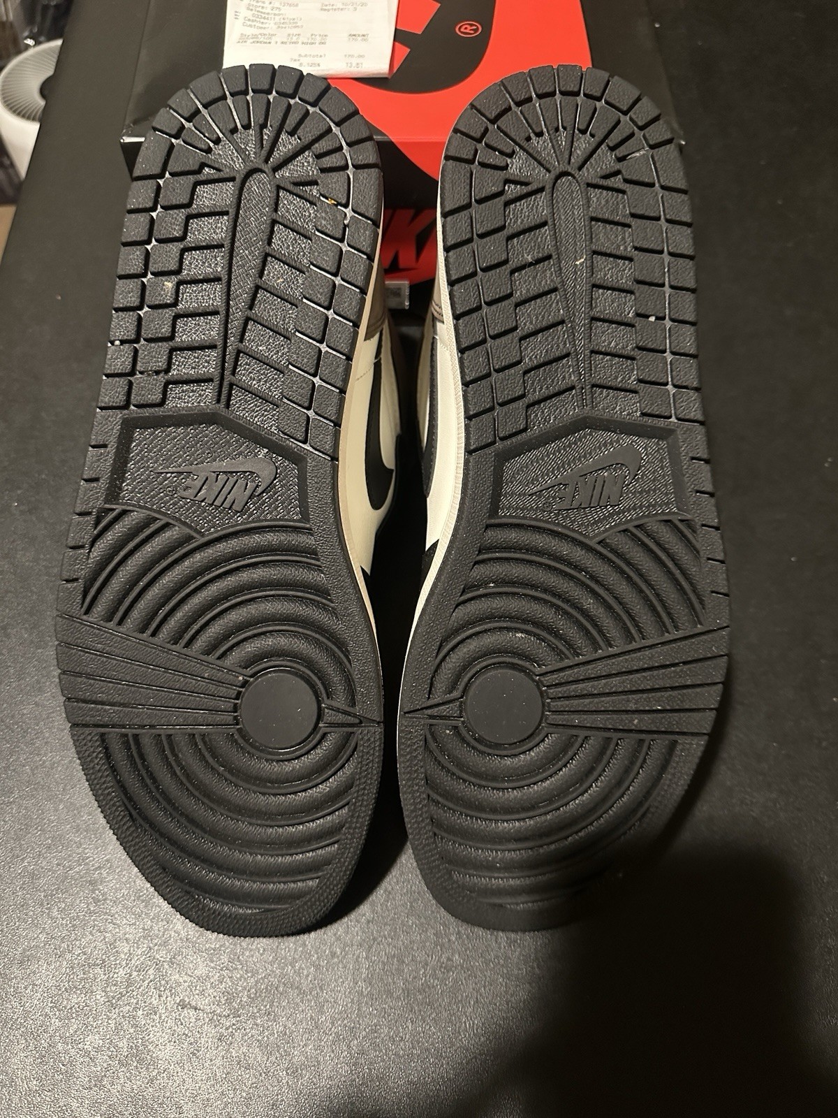 SAOLA Taglia 13 Air Jordan 1 High Top Moka