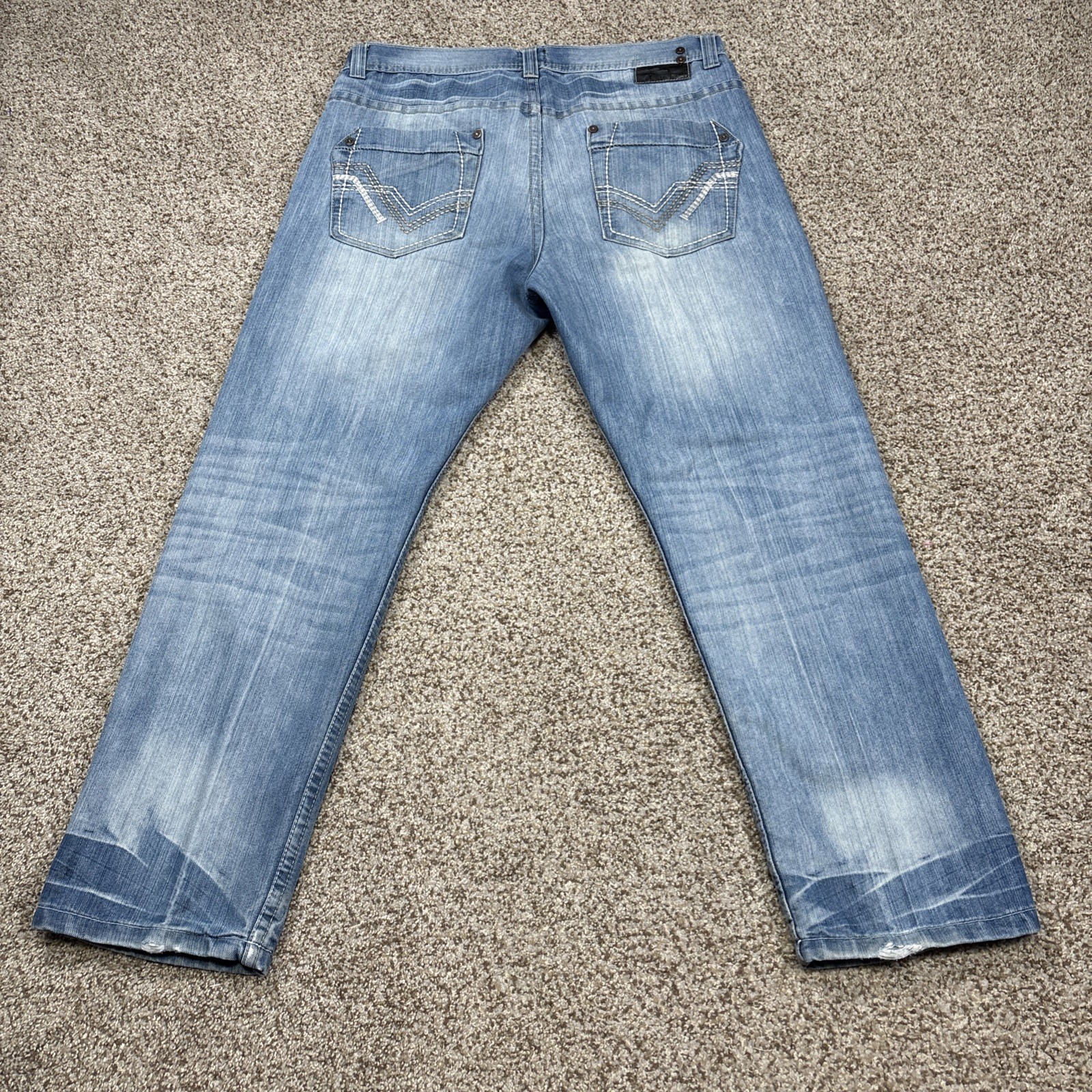 Vtg South Pole Jeans Mens 40 Fits 39 X 31 Hip Hop Skater Pants Sp Collection - View 12