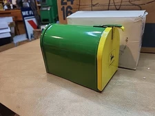 Vintage John Deere Metal Mailbox Coin Bank - The ERTL Co. 6" - Made In USA