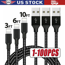 Fast Charger Cable Heavy Duty For iPhone 13 12 11 X XR 8 Charging Cord Wholesale