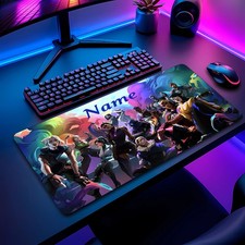 40 90cmCustomizable Name Mouse Pad - Vibrant Anime-Style Game Design, Non-Slip R