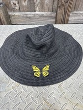 Black 100 Paper Straw Hat