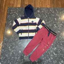 Mayoral Red Pants Sweats Sweater with Stripe Pattern Boys Size 4T
