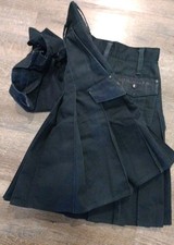 Utilikilts Kilt Mens 34 Black Custom Spartan Utility Preppy Stud Detail USA Bags