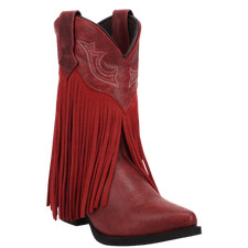 Dan Post Little Girl's Happy Trails Red Leather Western Boot DPC4021