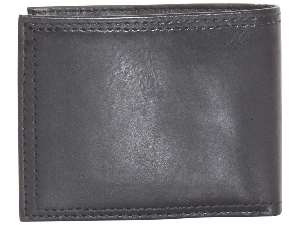 Dockers Men's Slimfold Wallet Extra Capacity With Zipper Traveler Black - Image 3 of 4