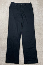 Polo Ralph Lauren Pants Boys 18 Black Cotton Twill Chino Straight Leg Preppy