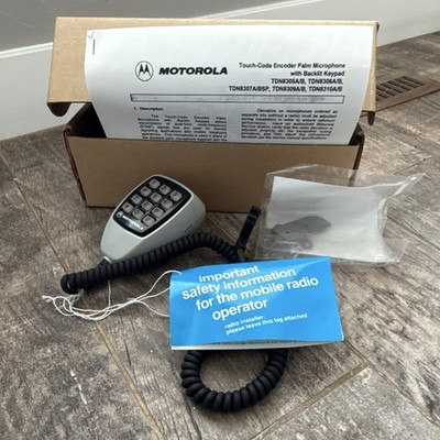 Motorola TDN8307ASP / TDN8307BSP DTMF Keypad Palm Mic GM300 MaxTrac NOS