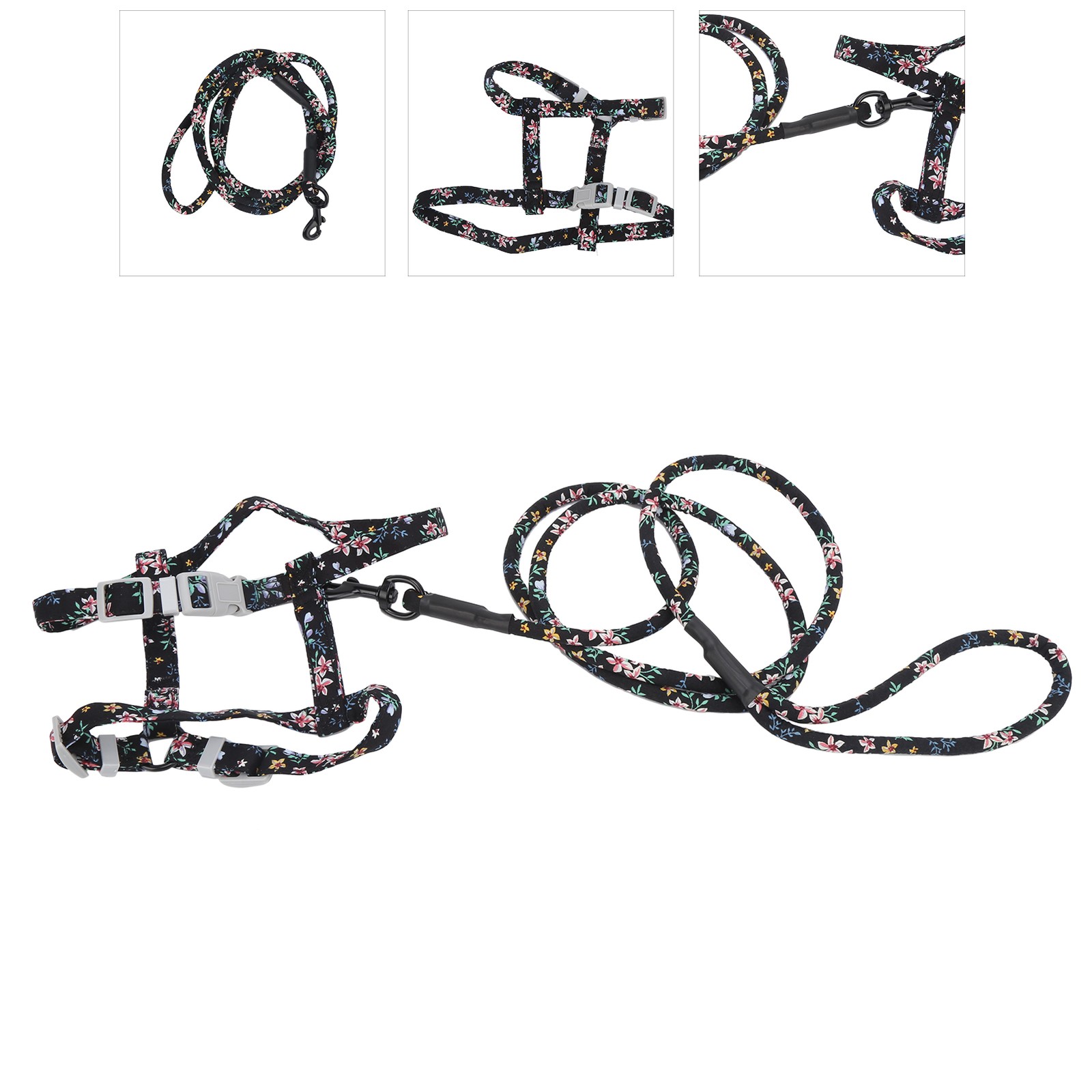 JapaneseStyle Cat Adjustable Harness Leash Set Chest Back Traction Cat Walking R