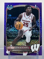 2025 Bowman John Blackwell BCP-78 Purple Refractor /250 - Wisconsin Badgers