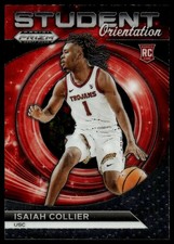 2024 Panini Prizm Draft Picks #14 Isaiah Collier Student Orientation RC