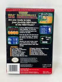 NES Nintendo - Tecmo NBA Basketball - CIB Complete in Box / Tested (1992)