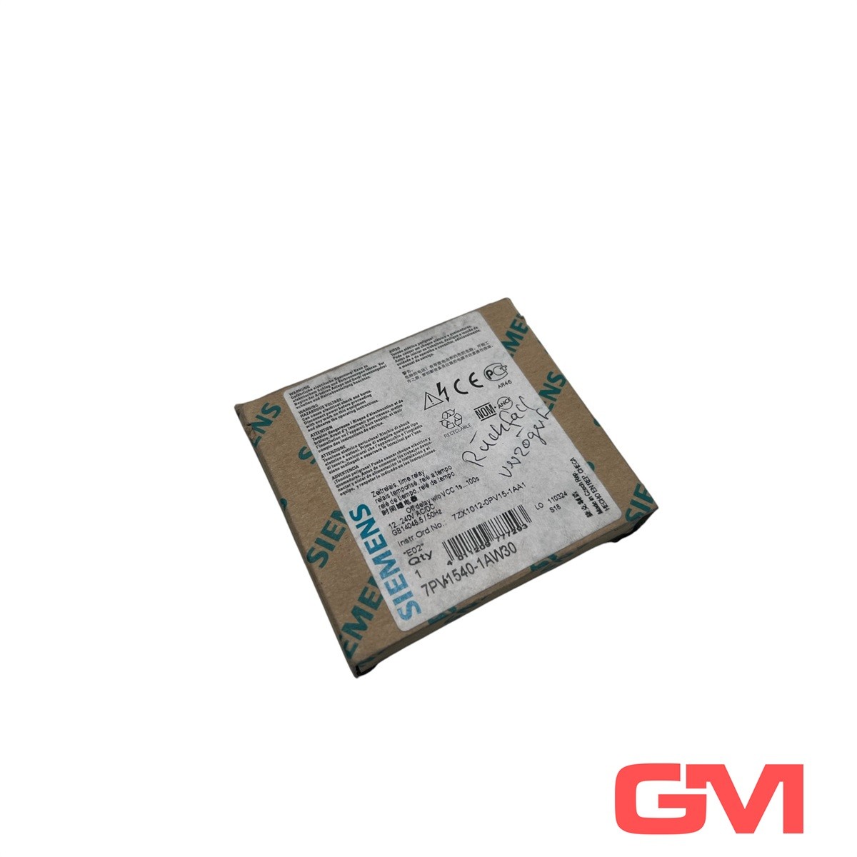 Siemens Timing Relay 7PV1540-1AW30 12-240V AC/DC 1s-100s