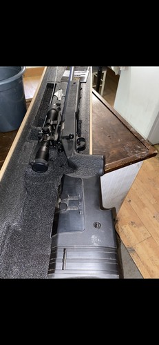 airsoft sniper good scope on it only used couple times 250 or bo