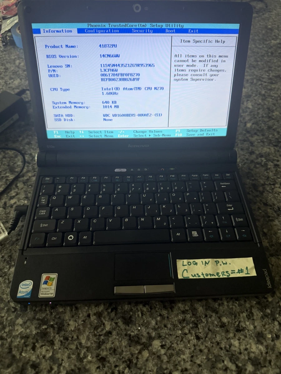 Lenovo Windows XP 1 GB RAM PC Laptops & Netbooks for sale | eBay