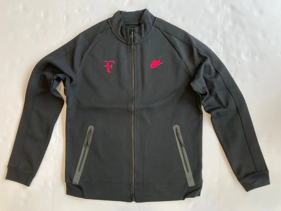 Nike Federer RF US Open 2016 Premier Chaqueta de Cancha de Tenis M Negra 644780-010 Nueva Foto 2 de 4