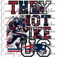 Patriots Fútbol Sublimación Transferencia Listo para Prensar Transferencia de Calor Pack de 6