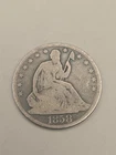 1858-O Seated Liberty Silver Half Dollar 50c