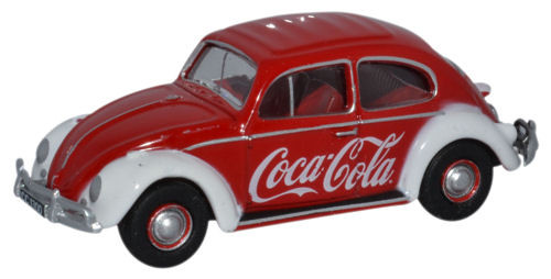 Oxford Diecast 76VWB009CC Volkswagen Beetle Coca Cola OO Gauge