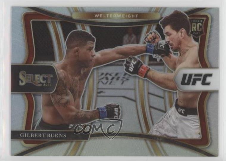 2021 Panini Select UFC Premier Level Silver Prizm Gilbert Burns #139 0b5q