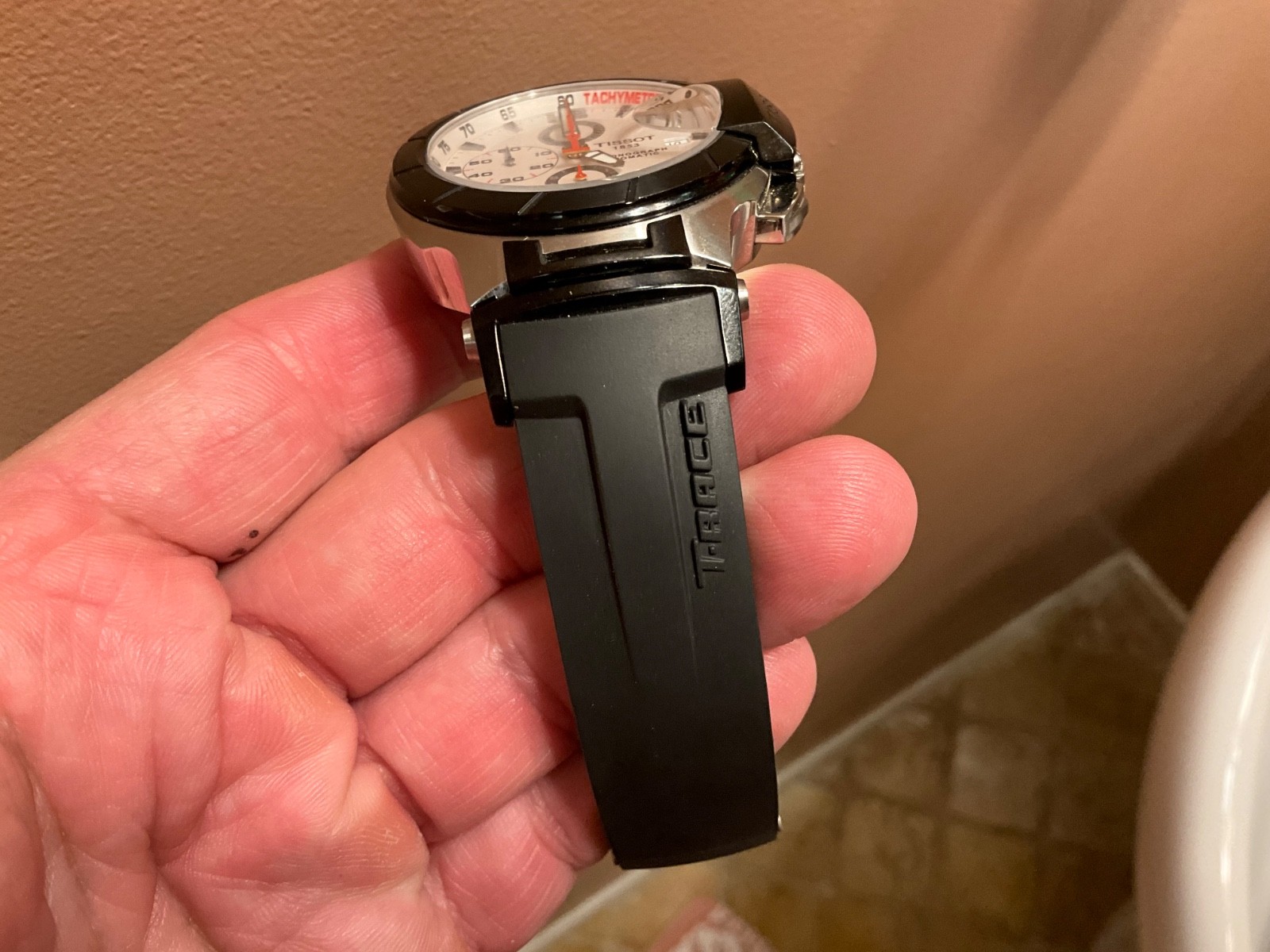 TISSOT SWISS MADE T-RACE AUTOMATIC CHRONOGRAPH T048427A SAPPHIRE CRYSTAL NR MINT