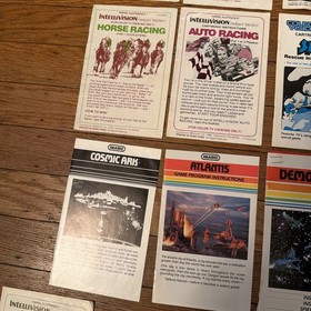 IntelliVision / Colecovision Mixed Lot Game Manuals Only