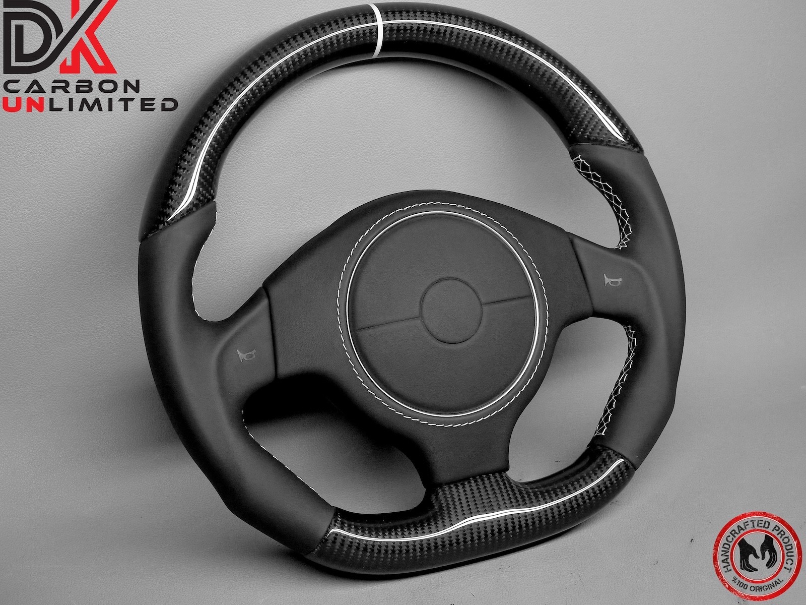 Lamborghini Murcielago LP640 LP650 LP670 White Ring Carbon Steering Wheel v3