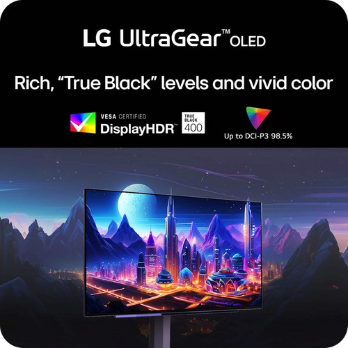 LG - UltraGear 27" OLED QHD 240Hz 0.03ms FreeSync and NVIDIA G-SYNC Compatibl... - Picture 2 of 6