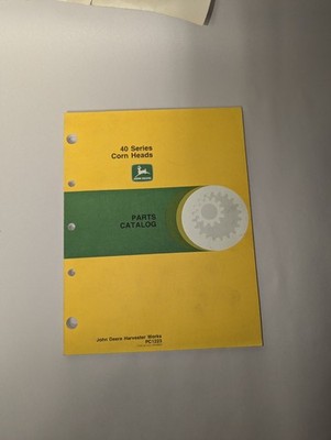John Deere 40 Series Corn Heads Parts Catalog PC1223 FREE SHIPPING USA 