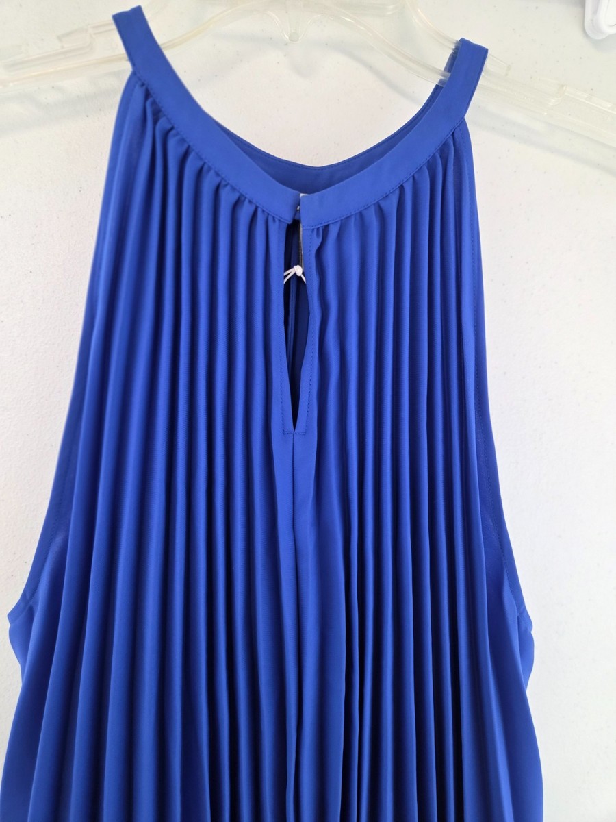 cos pleated sleeveless dress SCULPTED PLEATED MINI DRESS - BLACK