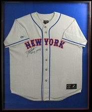 ⚾ Doc Gooden Signed New York Mets 33x41 Jersey Frame 85 Cy Young Inscription JSA