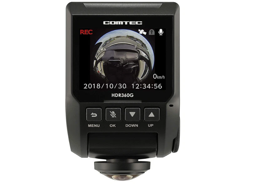 Comtec HDR360G Dash Cam 360 Camera Safe Driving Aid Made in Japan NEW Very  Rare